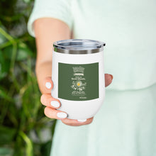 Load image into Gallery viewer, Insulated Drinkware - Moulin Saint Michel Olive Oil Label on 12oz Insulated Wine Tumbler.