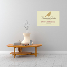 Load image into Gallery viewer, Wine Label Themed Decor - Domaine des Perdrix Wine Label Print on Wooden Plaque 12" x 8" Made in the USA