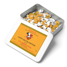 Load image into Gallery viewer, Wine Label Themed Jigsaw Puzzles - P.E. Dopff Gewurztraminer Label Print on 252 or 500 Pieces Puzzle - Made in America