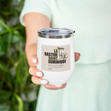 Load image into Gallery viewer, Wine Label Themed Drinkware - La Bastide Saint Dominique Winery Cotes du Rhone Wine Label on 12oz Insulated Wine Tumbler
