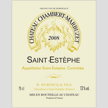 Load image into Gallery viewer, Wine Label Themed Art Print  on Archival Paper - Chateau Chambert-Marbuzet Label Fine Art Prints