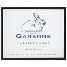 Load image into Gallery viewer, Wine Label Themed Artwork - Domaine de la Garenne Wine Label Print on Canvas in a Floating Frame