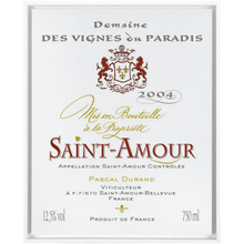 Load image into Gallery viewer, Wine Label Themed Artwork - Saint Amour Wine Label Print on Canvas in a Floating Frame