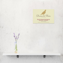 Load image into Gallery viewer, Wine Label Themed Decor - Domaine des Perdrix Wine Label Print on Wooden Plaque 12" x 8" Made in the USA