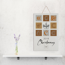 Load image into Gallery viewer, Wine Label Themed Decor - Chardonnay D'Alsace - Dopff au Moulin Wine Label Print on Wooden Plaque 8" x 12" Made in the USA