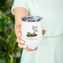 Load image into Gallery viewer, Wine Label Themed Drinkware - Color Otter Cove Gewurztraminer 2006 Label on 12oz Insulated Wine Tumbler