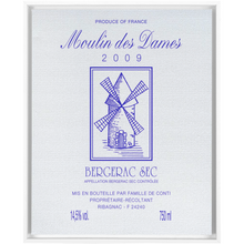 Load image into Gallery viewer, Wine Label Themed Artwork - Moulin des Dames Label Print on Canvas in a Floating Frame