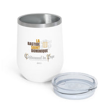 Load image into Gallery viewer, Winery Themed Drinkware - La Bastide St Dominique Chateauneuf du Pape Wine Label on 12oz Insulated Wine Tumbler
