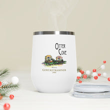 Load image into Gallery viewer, Wine Label Themed Drinkware - Color Otter Cove Gewurztraminer 2006 Label on 12oz Insulated Wine Tumbler