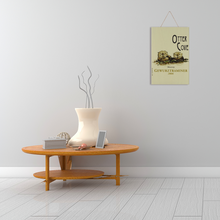 Load image into Gallery viewer, Wine Label Themed Wall Decor - Otter Cove Label Print on Wooden Plaque 8" x 12" Made in the USA