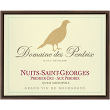 Load image into Gallery viewer, Wine Label Themed Artwork - Domaine des Perdrix Wine Label Print on Canvas in a Floating Frame