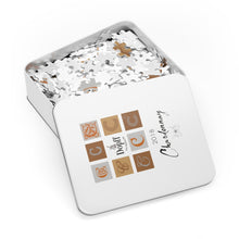 Load image into Gallery viewer, Wine Label Themed Jigsaw Puzzles - Chardonnay D'Alsace - Dopff au Moulin bottle Label Print on 252 or 500 Pieces Puzzle - Made in America