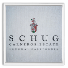 Load image into Gallery viewer, Wine Label Themed Artwork - Schug Carneros Estate Print on Canvas in a Floating Frame