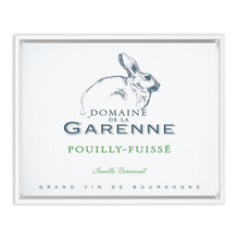 Load image into Gallery viewer, Wine Label Themed Artwork - Domaine de la Garenne Wine Label Print on Canvas in a Floating Frame