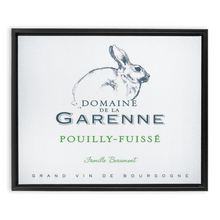 Load image into Gallery viewer, Wine Label Themed Artwork - Domaine de la Garenne Wine Label Print on Canvas in a Floating Frame