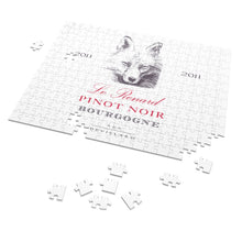 Load image into Gallery viewer, Wine Label Themed Jigsaw Puzzles - Le Renard Pinot Noir Label Print on 252 or 500 Pieces Puzzle - Made in America