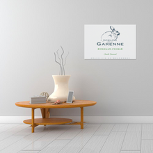 Load image into Gallery viewer, Wine Label Themed Decor - Domaine de la Garenne Wine Label Print on Wooden Plaque 12" x 8" Made in the USA