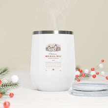 Load image into Gallery viewer, Wine Themed Drinkware - Chateau Beaulieu Label 12oz Insulated Wine Tumbler