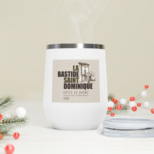 Load image into Gallery viewer, Wine Label Themed Drinkware - La Bastide Saint Dominique Winery Cotes du Rhone Wine Label on 12oz Insulated Wine Tumbler