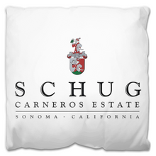 Load image into Gallery viewer, Indoor Outdoor Pillows Schug Carneros Estate Wine Label Print