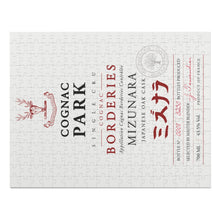 Load image into Gallery viewer, Cognac Label Themed Jigsaw Puzzles - Cognac Park Mizunara Label Print on 252 or 500 Pieces Puzzle - Made in America