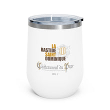 Load image into Gallery viewer, Winery Themed Drinkware - La Bastide St Dominique Chateauneuf du Pape Wine Label on 12oz Insulated Wine Tumbler