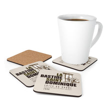 Load image into Gallery viewer, Wine Label Themed Gifts - La Bastide Saint Dominique Winery Cotes du Rhone Wine bottle Label Back Corkwood Coaster Set of 4