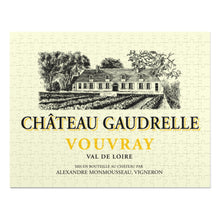 Load image into Gallery viewer, Wine Label Themed Jigsaw Puzzles - Chateau Gaudrelle Label Print on 252 or 500 Pieces Puzzle - Made in America