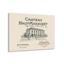 Load image into Gallery viewer, Wine Label Themed Wall Art Work - Chateau Haut-Marbuzet Wine Label Print on Acrylic Panel