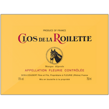 Load image into Gallery viewer, Wine Label Themed Artwork - Clos De La Roilette Wine Label Printed on Rectangular Eco-Friendly Recycled Aluminum - 6 sizes available