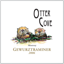 Load image into Gallery viewer, Winery Gifts - Wine Themed Wall Decor - Otter Cove Gewurztraminer 2006 Label Square Printed on Eco-Friendly Recycled Aluminum 6 sizes available
