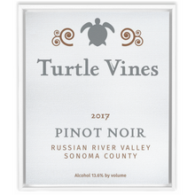 Load image into Gallery viewer, Wine Label Themed Artwork - Turtle Vines Wine Label Framed Stretched Canvas