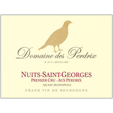 Load image into Gallery viewer, Partridge Themed Artwork - Domaine Des Perdrix Wine Label Printed on Rectangular Eco-Friendly Recycled Aluminum