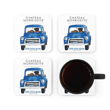Load image into Gallery viewer, Home Bar Gifts - Chateau Morrisette Our Dog Blue Corkwood Coaster Set of 4