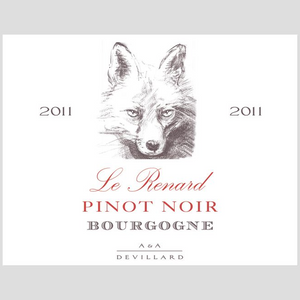 Wine Label Themed Decor - Le Renard Pinot Noir Label Acrylic Print Ready To Hang