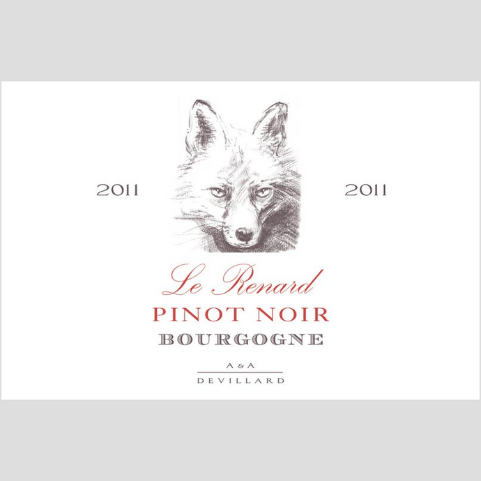 Wine Label Themed Art Print on Archival Paper - Le Renard Pinot Noir Fine Art Prints