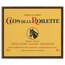 Load image into Gallery viewer, Wine Label Themed Artwork - Clos de la Roilette Wine Label Framed Stretched Canvas