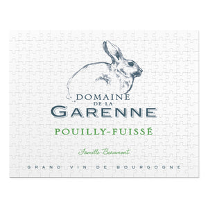Wine Label Themed Jigsaw Puzzles - Domaine de la Garenne Label Print on 252 or 500 Pieces Puzzle - Made in America