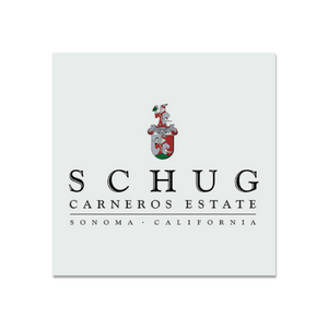 Wine Themed Wall Decor - Schug Carneros Estate Label Print on Metal Plate 12" x 12" Made in the USA