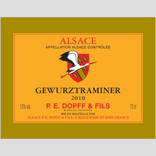 Load image into Gallery viewer, Wine Label Themed Art Print on Archival Paper - P.E. Dopff Gewurztraminer Fine Art Prints