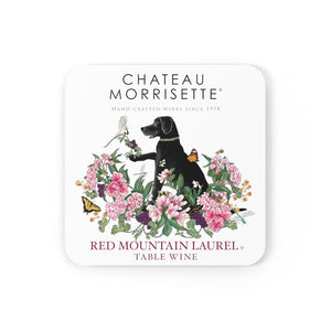 Glass and Mug Coaster - Chateau Morrisette Red Mountain Laurel Corkwood Coaster Set of 4