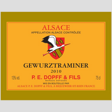 Load image into Gallery viewer, Wine Label Themed Decor - P.E. Dopff Gewurztraminer Label Acrylic Print Ready To Hang