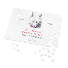 Load image into Gallery viewer, Wine Label Themed Jigsaw Puzzles - Le Renard Pinot Noir Label Print on 252 or 500 Pieces Puzzle - Made in America
