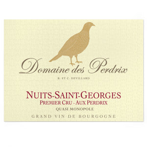 Wine Label Themed Jigsaw Puzzles - Domaine des Perdrix Label Print on 252 or 500 Pieces Puzzle - Made in America