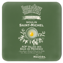 Load image into Gallery viewer, Kitchen Decor - Moulin St Michel Olive Oil Label Print Coasters - Set of 4