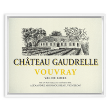 Load image into Gallery viewer, Wine Label Themed Artwork - Chateau Gaudrelle Wine Label Framed Stretched Canvas