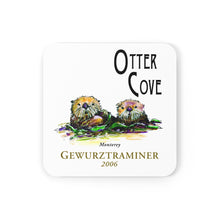 Load image into Gallery viewer, Wine Label Themed Gifts - Otter Cove Gewurztraminer 2006 Label on Corkwood Coaster Set of 4