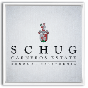 Wine Label Themed Artwork - Schug Carneros Estate Print on Canvas in a Floating Frame