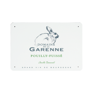 Wine Label Themed Decor - Domaine de la Garenne Wine Label Print on Metal Plate 8" x 12" Made in the USA