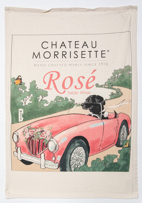 Chateau Morrisette - Rose Flour Sack Towel